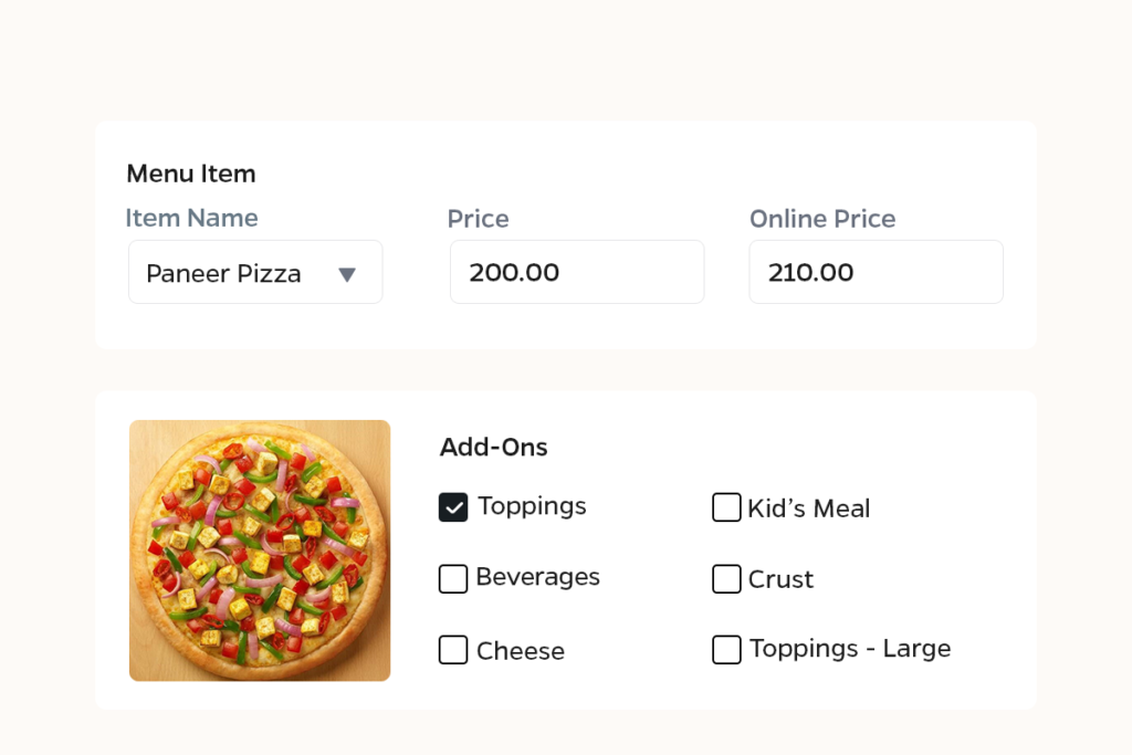 Item, Category, Variations _ Add-Ons